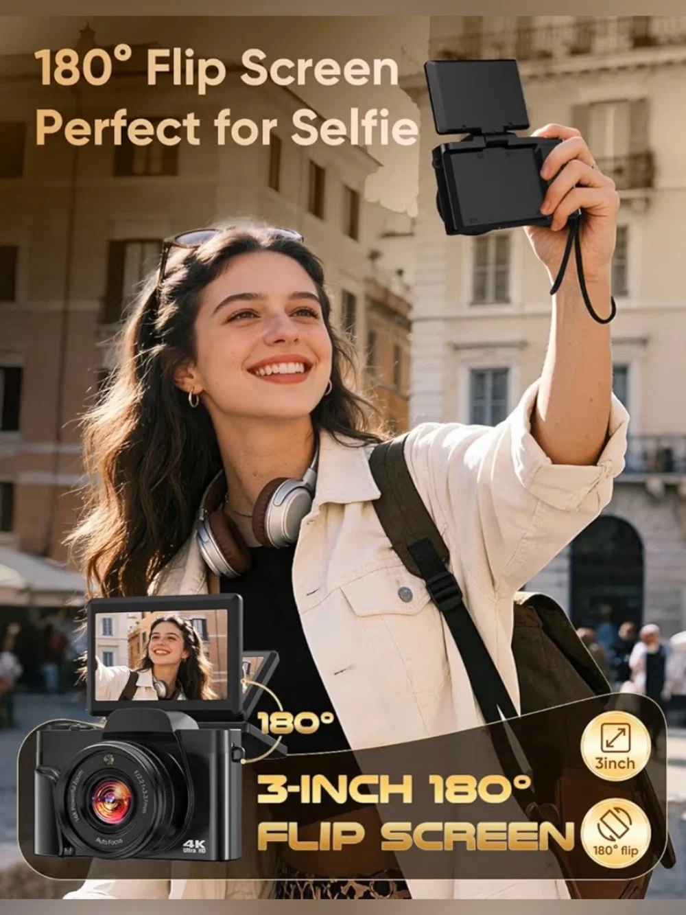 4K Digital Camera for Photography with WiFi